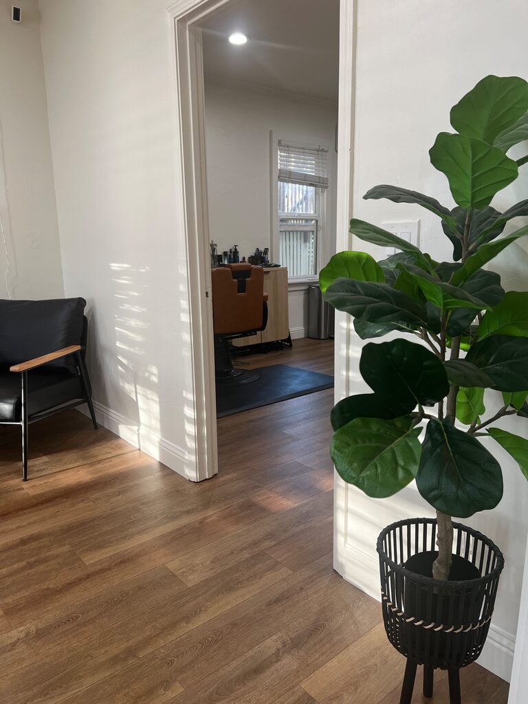The inviting entry area of Valor Hair Studio